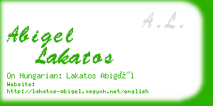 abigel lakatos business card